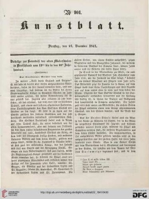 Nr. 101 - 104 (21. Dezember 1841 - 30. Dezember 1841)