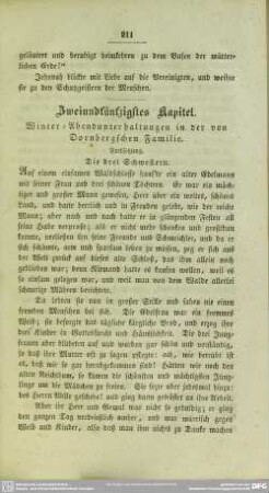 Zweiundfünfzigstes Kapitel. Winter-Abendunterhaltungen in der von Dornbergschen Familie