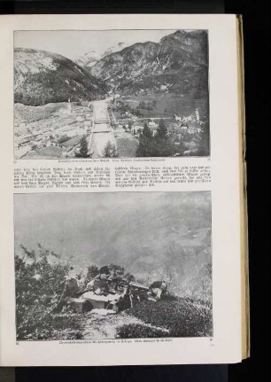 Österreichisch=ungarisches Maschiengewehr im Gebirge.