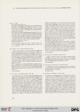 IV. Massimiliano Soldani Benzi: Briefe und Einzelnachrichten