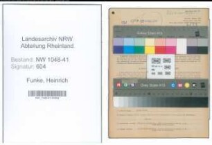 Entnazifizierung Heinrich Funke , geb. 05.05.1916 (Polizist)