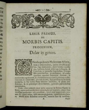 Liber primus, de Morbis Capitis.