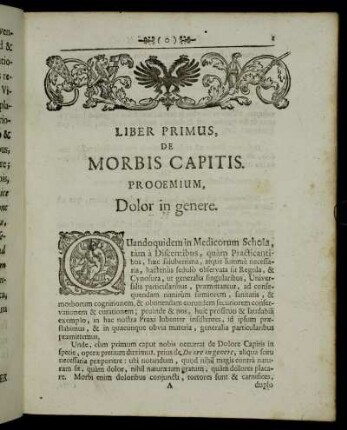 Liber primus, de Morbis Capitis.