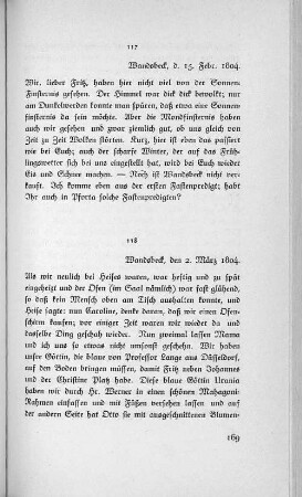 117 Wandsbeck, d. 15. Febr. 1804.