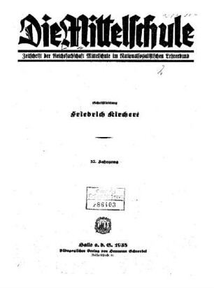 52: Die Mittelschule - 52.1938