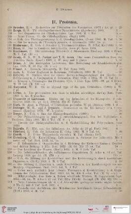 II. Protozoa (Nr. 130 - 244)