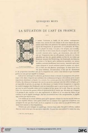 2: Quelques mots sur la situation de l'art en France, [2]