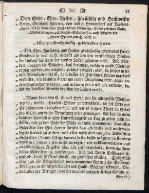 Dem Edlen, Ehrn-Vesten, Fürsichtig und Hochweisen ...