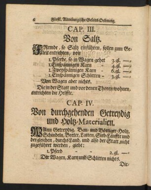 Cap. III. Von Saltz