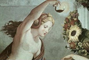 Psyche betrachtet den schlafenden Amor