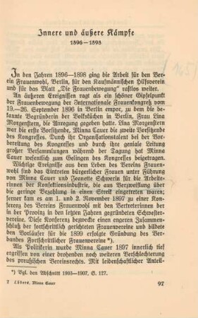 Innere und äußere Kämpfe. 1896-1898