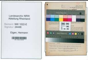 Entnazifizierung Hermann Etgen , geb. 24.04.1904 (Handelsvertreter)