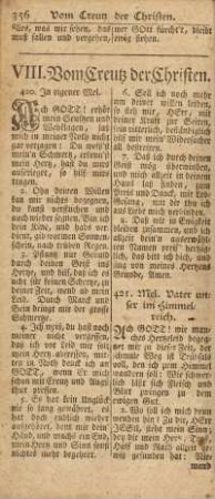 VIII. Vom Creutz der Christen