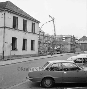 Gebäude der alten Stadtschule: Königstraße: Umbaumaßnahmen: Außenansicht der Nordfassade