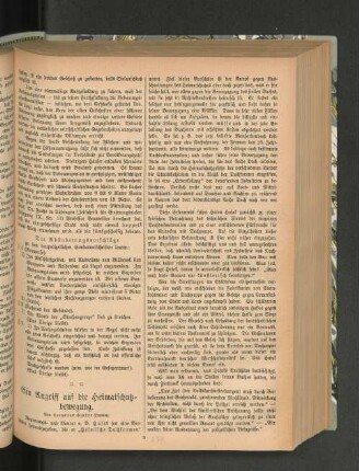 Ein Angriff auf die Heimatschutzbewegung.