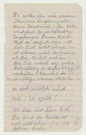 Brief von Raoul Hausmann an Hannah Höch, Osterholz bei Langballig (Schleswig- Holstein)