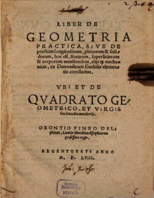Liber de Geometria practica