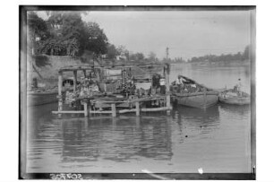 Brückenbau : Thailand. Wohl Gründung für einen Brückenpfeiler, 1908/1913