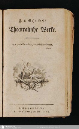 F. L. Schmidels Theatralische Werke