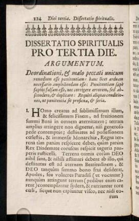 124-143, Dissertatio Spiritualis