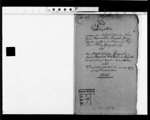 Vermählung der Landgräfin Marie Wilhelmine Auguste mit Pfalzgraf Maximilian Joseph