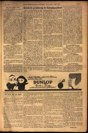 Zweite Ausgabe vom Donnerstag, den 01. Juli 1926.