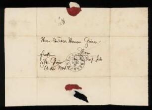 Brief von Jacob Grimm an Herman Grimm