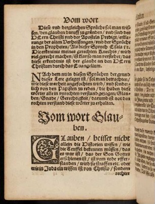 166v-168v, Vom Wort Glauben