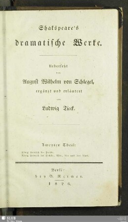 2: König Heinrich der Fünfte. König Heinrich der Sechste