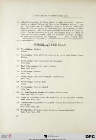 Porzellan und Glas (Nr. 313-334)