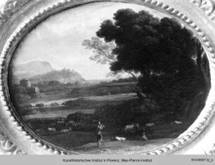 Landschaftsserie : Landschaft mit Hirten