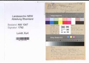 Entnazifizierung Kurt Lundt , geb. 00.00.0000 (Kraftfahrer)