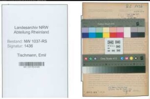 Entnazifizierung Emil Tischmann , geb. 00.00.0000 (Kriminalbeamter)