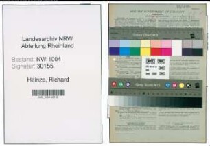 Entnazifizierung Richard Heinze , geb. 10.01.1901 (Kaufmann)