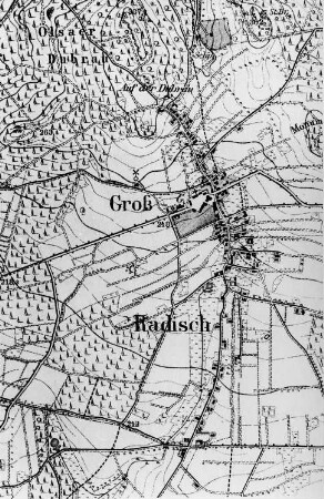 Hohendubrau-Groß Radisch. Meßtischblatt, 1:25.000, Sekt. Niesky