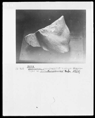 Fragment vom ehemaligen Westlettner des Mainzer Domes: Kniefragment