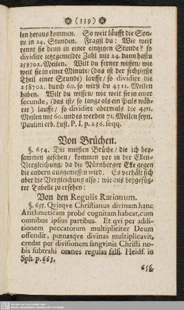 Von den Regulis Rationum
