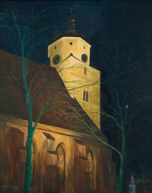 Sybille Grunert - Paul-Gerhardt-Kirche bei Nacht