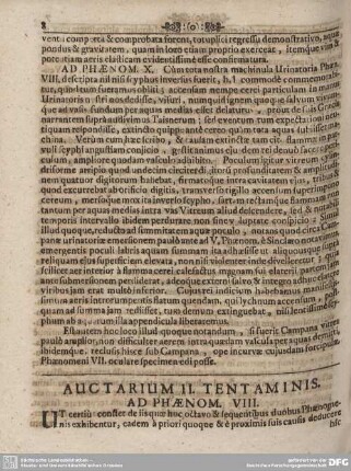 AUCTARIUM II. TENTAMINIS.