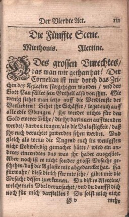 Die Fünffte Scene. Mirthonis. Alertine.