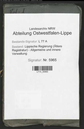 Anstellung der Amtschirurgen für die Ämter Horn und Schieder