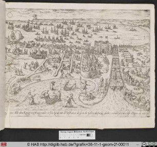 Der Keyser stelt dem Konig von Thunis wider in sein Land [Wiedereinsetzung des Königs von Tunis, 1535].