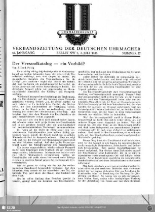 Der Versandkatalog - ein Vorbild?