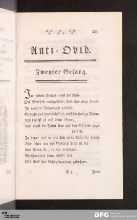 Zweyter Gesang.
