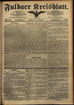 Ausgabe vom Freitag, den 17. November 1905.