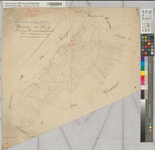 Mairie de Strass, Section N dite Honschard, Gemeinde Hürtgen. 1: 2500 (alte Urkarte)