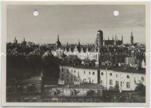 Danzig, Blick vom Bischofsberg auf die Kirche St. Marien