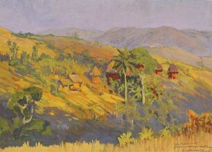 Typische Ansiedlung der Graslandneger vom Bezirk Dschang (Kamerun)