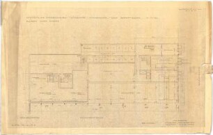 Schneider - Esleben, Paul; Düsseldorf, Kasernenstr./Benratherstr.; Geschäfts- und Wohnhausneubau Josef Schnock - Grundriss Keller