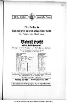 Bankrott (Ein Fallissement)